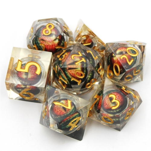 Dragon Eye liquid core - Sharp edges - Rollespilsterninger - Epic Dwarf Dice